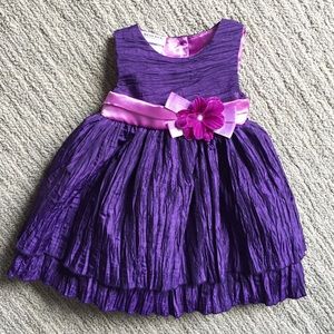 Baby Girl Purple Formal Dress 3-6m